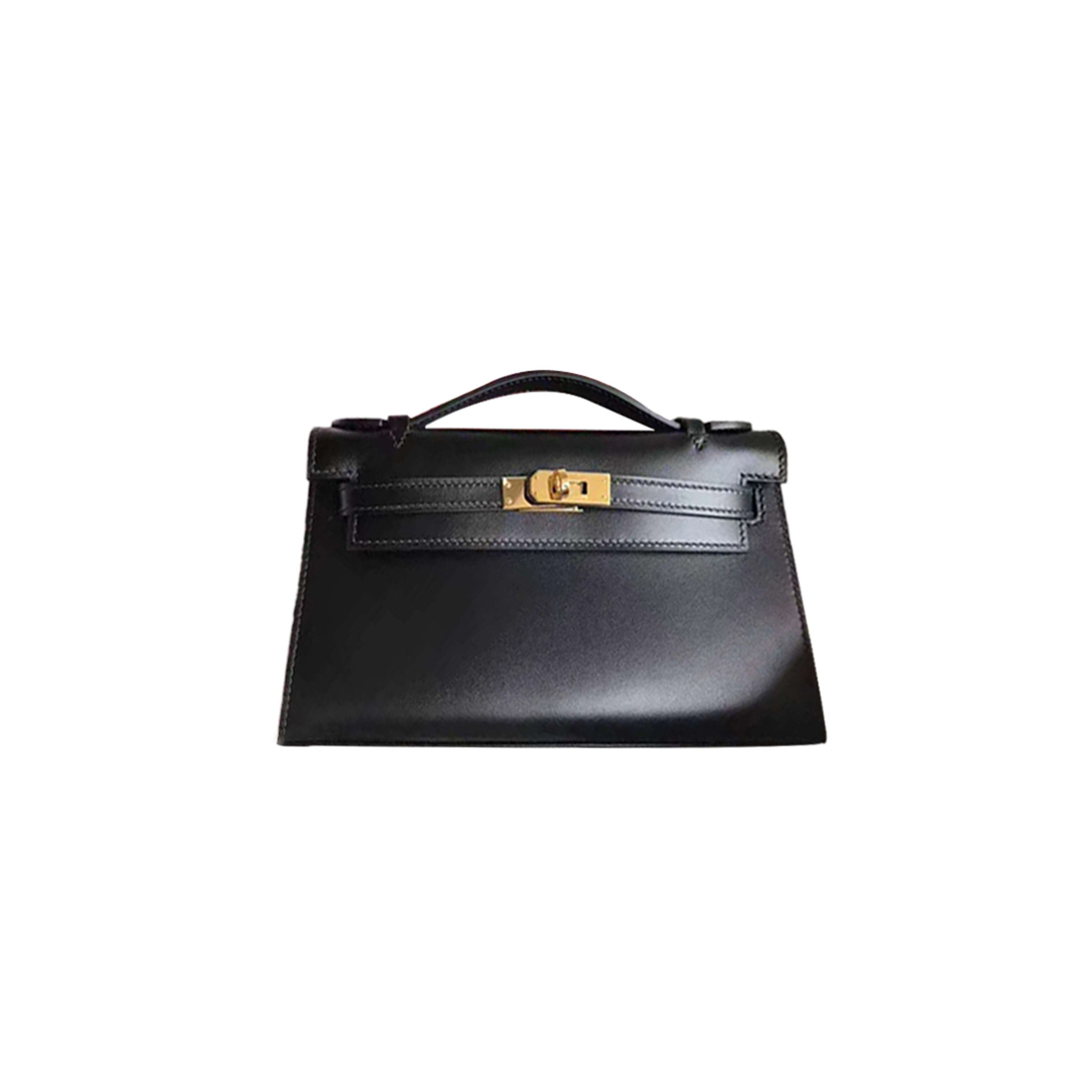 HERMÈS MASTER MINI KELLY BAG BLACK GOLD (22*14*7cm)